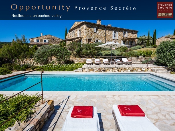 Large property with tennis court and swimming pool for rent in Haute-Provence